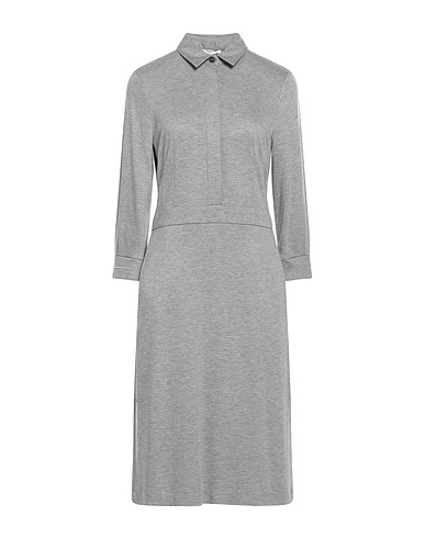 PESERICO Vestito midi Grigio 83% Viscosa, 14% Lana Vergine, 3% Elastan