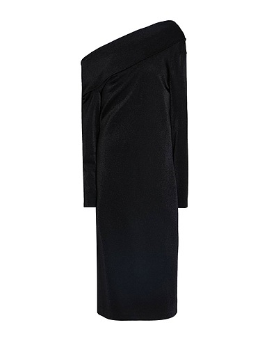 SEVENTY VENEZIA Midi dress NERO 63% Viscose, 21% Polyamide, 16% Polyester