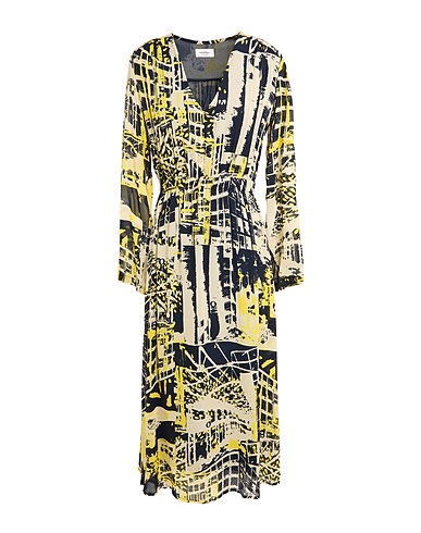OTTOD'AME Midi dress Light grey 100% Viscose