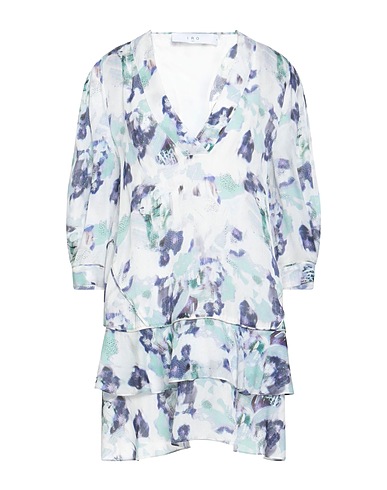 IRO Short dress White 53% Viscose, 47% Silk