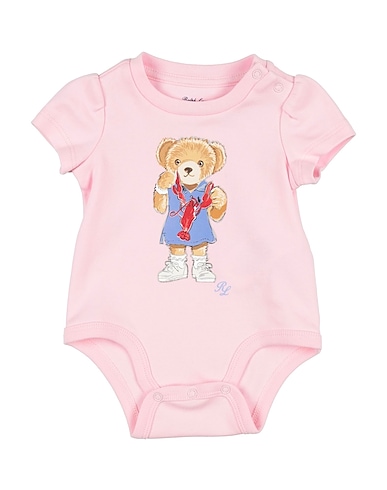 POLO RALPH LAUREN Baby bodysuit BODYSUIT
 Pink 100% Cotton