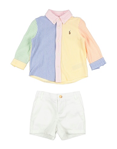 POLO RALPH LAUREN NEWBORN COTTON FUN SHIRT & CHINO SHORT SET

 Blue 100% Cotton