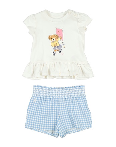 POLO RALPH LAUREN Βρεφικό σύνολο POLO BEAR COTTON TEE & BLOOMER SET 100% Βαμβάκι