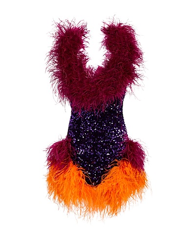 GERMANIER Vestito corto Viola 100% Poliestere riciclato