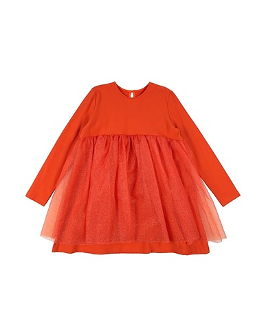 @MADILLY Dress Orange 94% Cotton, 6% Elastane, Polyester