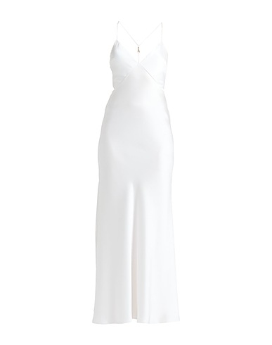PATRIZIA PEPE Long dress White 100% Polyester