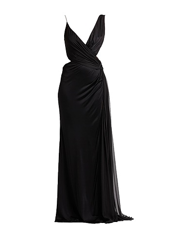 ROBERTO CAVALLI Long dress Black 100% Viscose, Silk