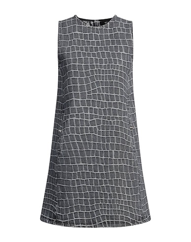 VERSACE Denim dress Grey 100% Cotton