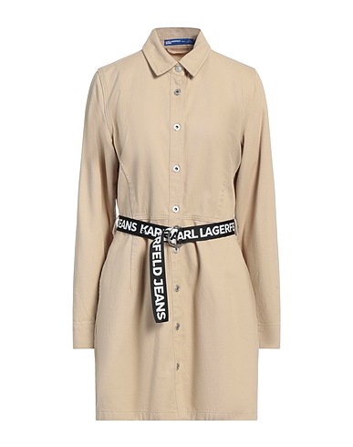 KARL LAGERFELD JEANS Denim dress Beige 100% Organic cotton