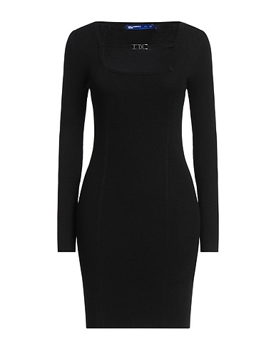 KARL LAGERFELD JEANS Short dress NERO 70% Viscose, 30% Polyester