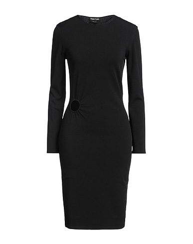 TOM FORD Midi dress Black 75% Viscose, 25% Polyester
