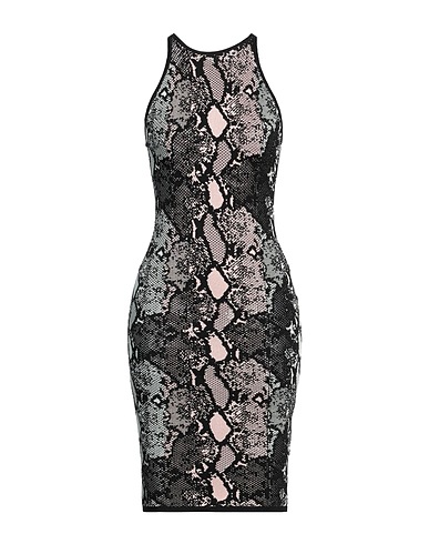 BALMAIN Midi dress Black 83% Viscose, 17% Polyamide