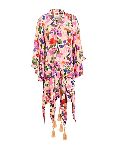FARM RIO Shirt dress Beige 100% Viscose