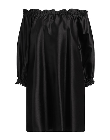 MAX MARA Short dress Black 56% Silk, 44% Cotton