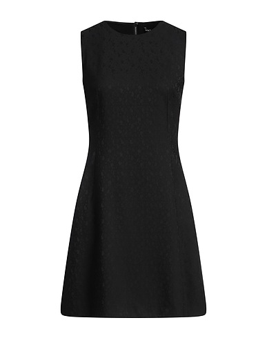 DOLCE&GABBANA Short dress Black 98% Virgin Wool, 2% Elastane
