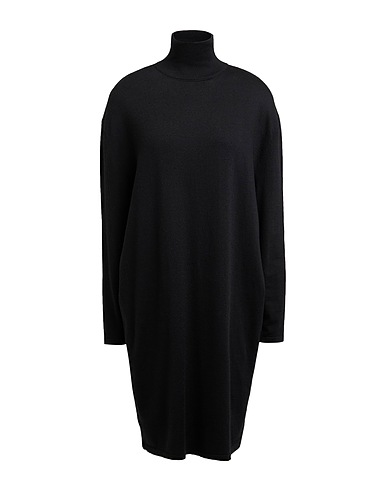 COLOMBO Knit dress Black 63% Cashmere, 26% Silk, 8% Nylon, 3% Polyurethane