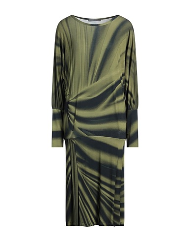 ALBERTA FERRETTI Midi dress Military green 95% Viscose, 5% Elastane