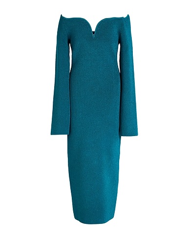 GALVAN  London Tubino Verde petrolio 82% Viscosa, 11% Poliestere, 6% Poliammide, 1% Elastan