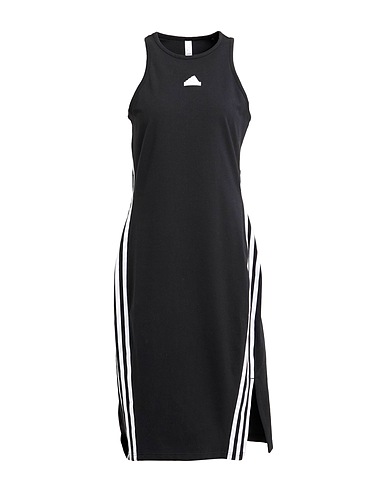 ADIDAS Midi-Kleid Schwarz 90% Baumwolle, 10% Elastan