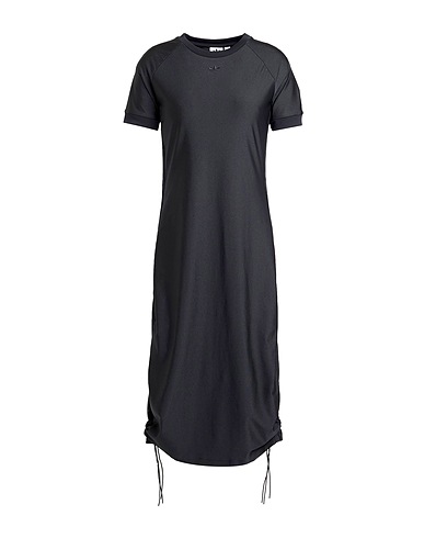 ADIDAS ORIGINALS Midi-Kleid Schwarz 77% Recyceltes Polyester, 23% Elastan