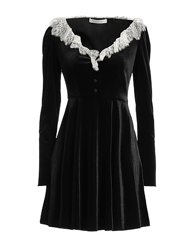 PHILOSOPHY di LORENZO SERAFINI Short dress Black 93% Polyester, 7% Elastane