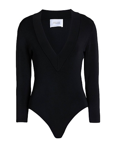GALVAN  London TOPWEAR Black 84% Viscose, 15% Nylon, 1% Elastane