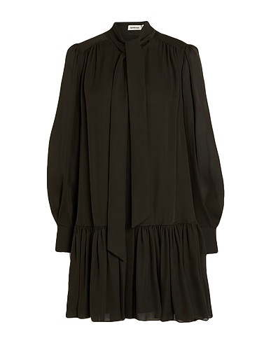 SIMKHAI Short dress Dark green 100% Silk