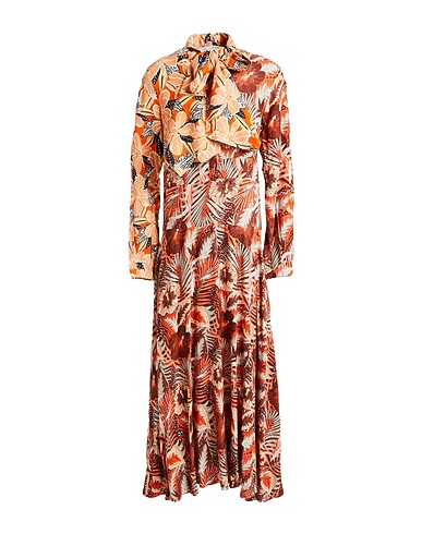 CONNOR & BLAKE Long dress Rust 100% Viscose