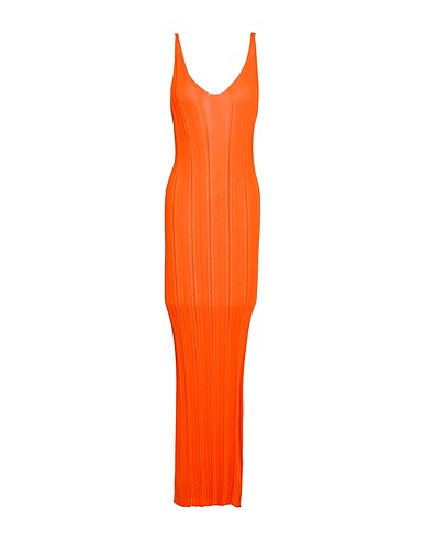 SEVENTY VENEZIA Langes Kleid Orange 90% Baumwolle, 10% Polyamid