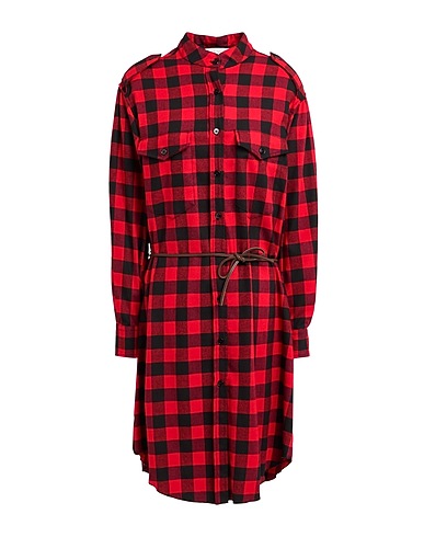 19.70 NINETEEN SEVENTY Midi dress Red 40% Polyester, 38% Wool, 20% Viscose, 2% Elastane