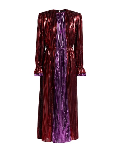 SABINA MUSÁYEV Long dress Brick red 100% Polyester
