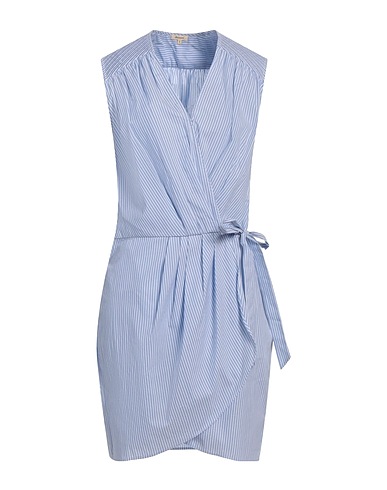 BELLEROSE Short dress Light blue 100% Cotton