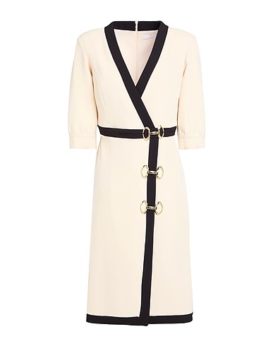 SILENCE LIMITED Midi-Kleid Beige 94% Polyester, 6% Elastan