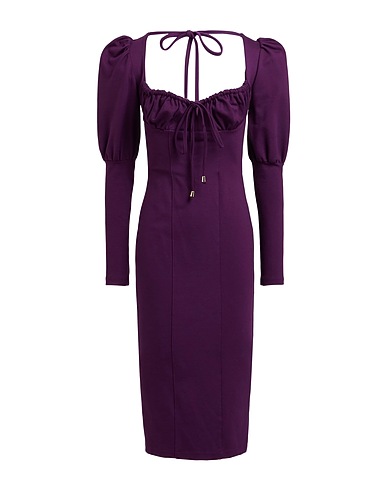 REVISE CONCEPT Midi dress Purple 70% Viscose, 27% Polyamide, 3% Elastane