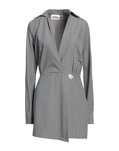 REVISE CONCEPT Blazer dress Grey 72% Polyester, 21% Viscose, 7% Elastane