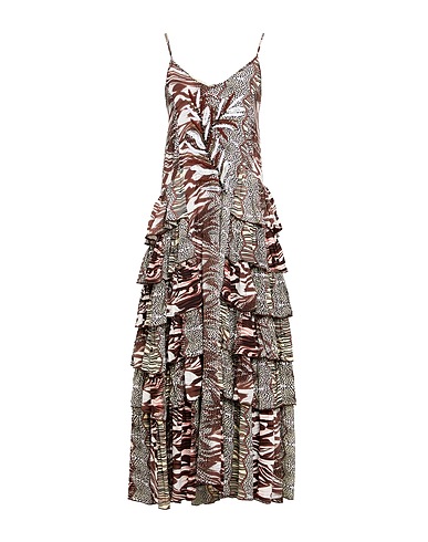 CONNOR & BLAKE Midi dress Dark brown 100% Viscose
