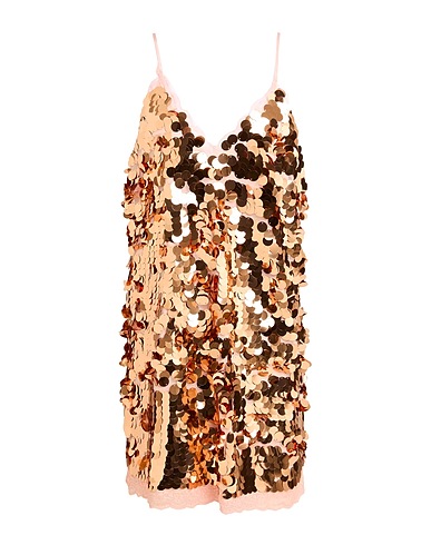 LOVE STORIES Vestito corto Rame 100% Poliestere