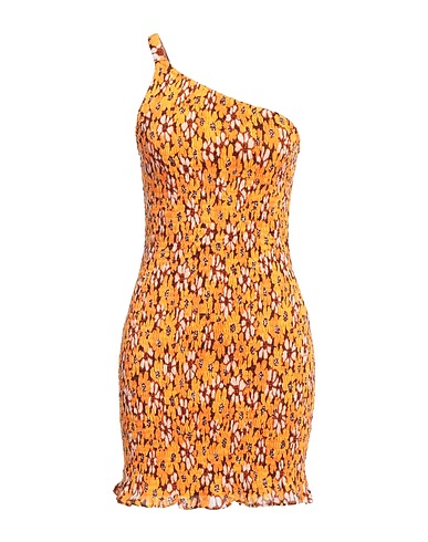 FAITHFULL One-shoulder dress Orange 100% Cotton