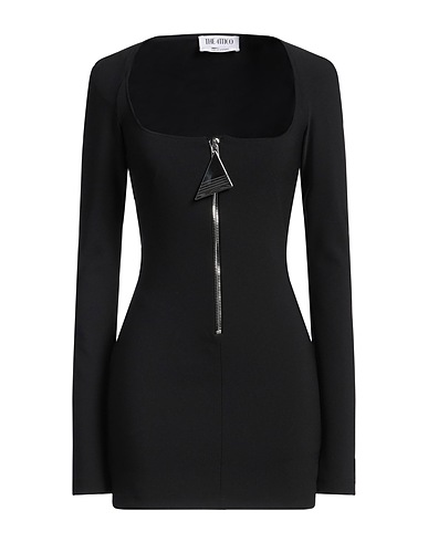 THE ATTICO Minivestido Negro 90% Poliéster, 10% Elastán