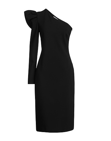 MAX MARA Midi dress Black 78% Viscose, 16% Polyamide, 6% Elastane