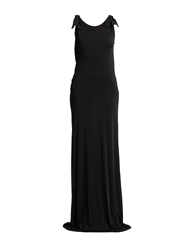 NINA RICCI Long dress Black 93% Viscose, 7% Elastane
