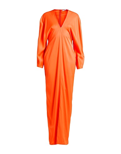 FERRAGAMO Long dress Orange 96% Viscose, 4% Elastane