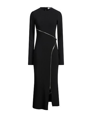 THE ATTICO Long dress Black 90% Polyester, 10% Elastane