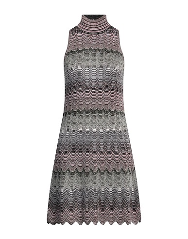 MISSONI Short dress Pink 66% Viscose, 34% Metallic fiber