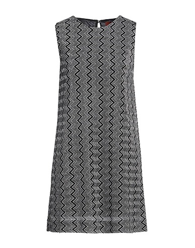 MISSONI Short dress Black 76% Viscose, 13% Metallic fiber, 11% Polyamide