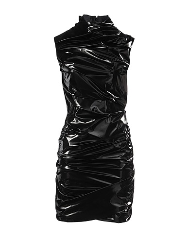MCQUEEN Sheath dress Black 100% Polyester, Polyurethane