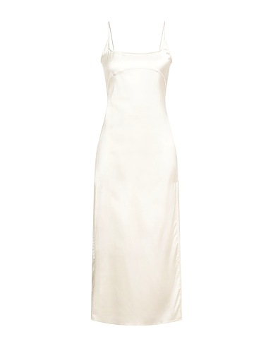 JACQUEMUS Midi dress Ivory 96% Viscose, 4% Elastane