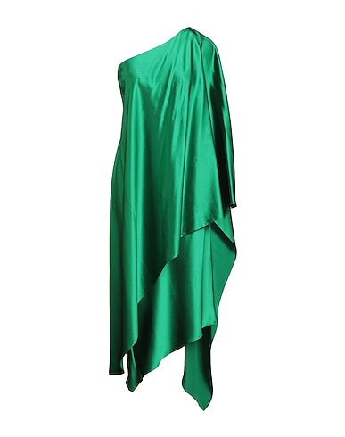 MAX MARA Midi dress Emerald green 100% Silk