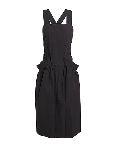 LOW CLASSIC Midi-Kleid Schwarz 100% Baumwolle
