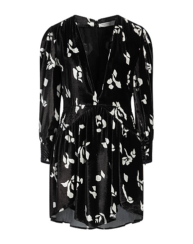 PHILOSOPHY di LORENZO SERAFINI Short dress Black 84% Viscose, 16% Silk
